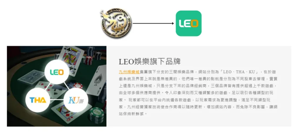 九州娛樂城與leo娛樂城