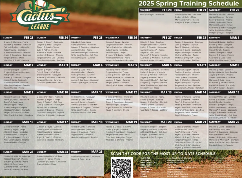 2025MLB季前賽賽程